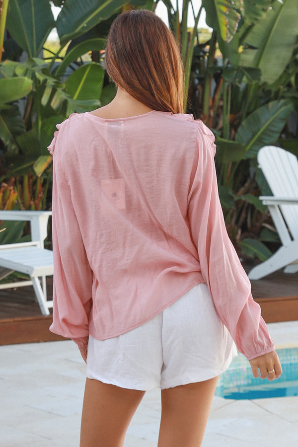 Flounce Top Pink
