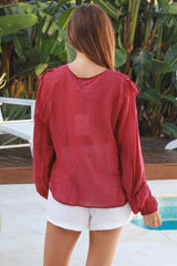 Flounce Top Ruby