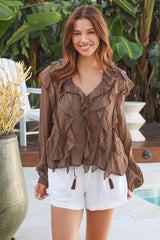 Flounce Top Chocolate