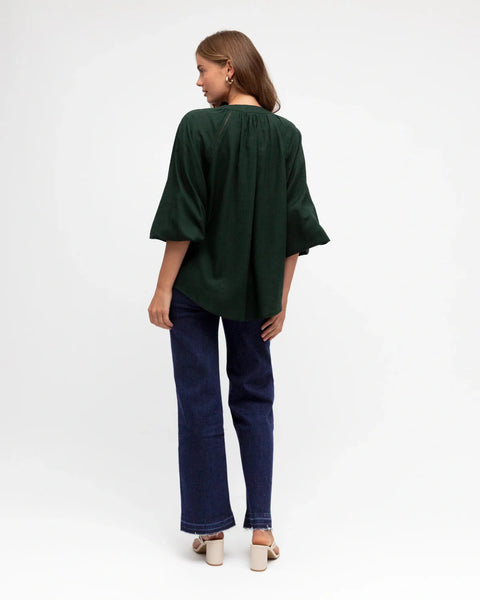 Label of Love-Eloise Blouse Emerald