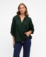 Label of Love-Eloise Blouse Emerald