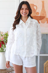Celeste Cotton Embroidered Shirt