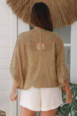 Freya Embroidered Cape Gold