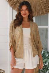 Freya Embroidered Cape Gold