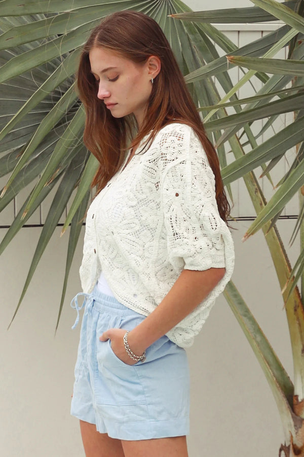 Indie Crochet Top White