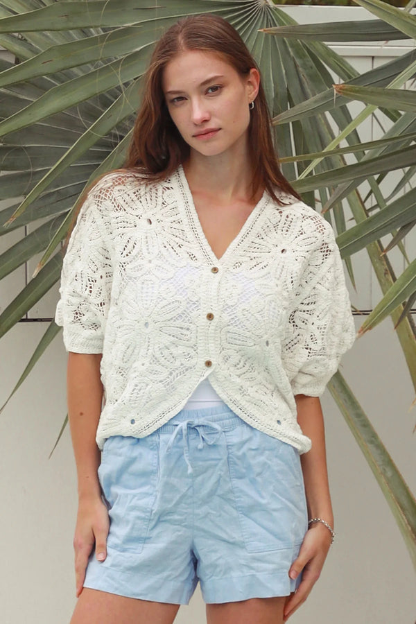 Indie Crochet Top White