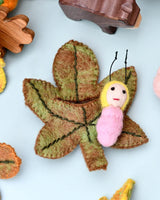Tara Treasures- Felt Chestnut Leaf Baby
