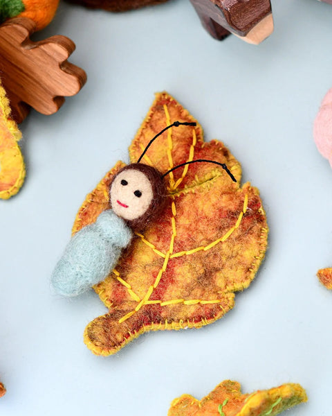 Tara Treasures- Felt Birch Leaf Baby