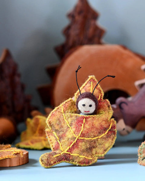 Tara Treasures- Felt Birch Leaf Baby