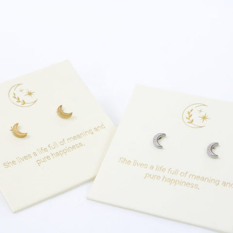 LOVE LUNAMEI-Inspiration Luna Earrings in Gold or Silver