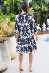 Lobster Dress Ford Ikat Black
