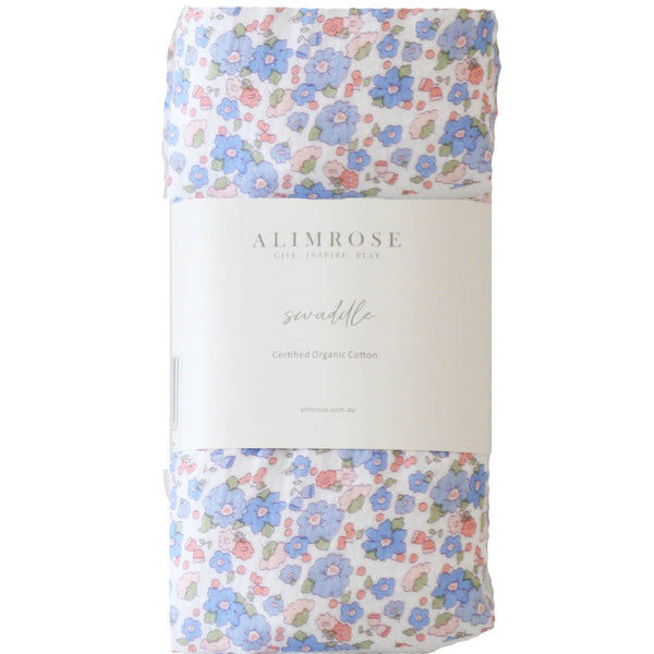 Muslin Swaddle Liberty Blue