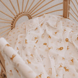 Fox & Fallow Welcome Party Organic Muslin Wrap Swaddle