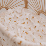 Fox & Fallow Welcome Party Organic Muslin Wrap Swaddle
