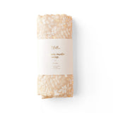 Fox & Fallow Forest Friends Caramel Organic Muslin Wrap Swaddle