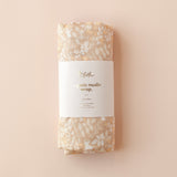 Fox & Fallow Forest Friends Caramel Organic Muslin Wrap Swaddle