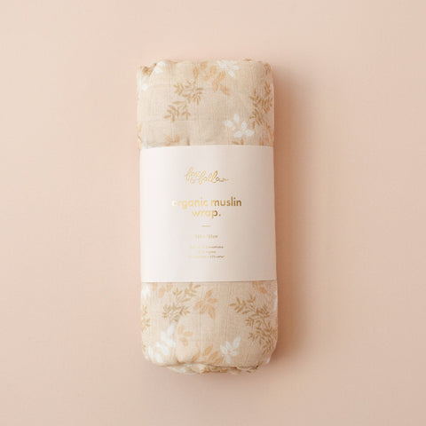 Fox & Fallow Cedarwood Organic Muslin Wrap Swaddle