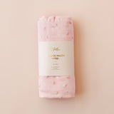 Fox & Fallow Dusty Roses Organic Muslin Wrap Swaddle