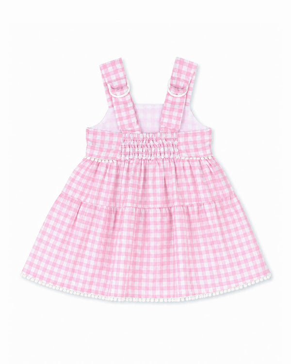 PINK GINGHAM SUNDRESS