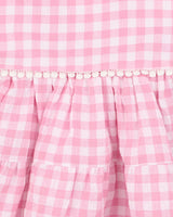 PINK GINGHAM SUNDRESS