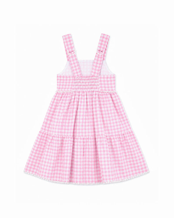 PINK GINGHAM SUNDRESS