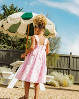 PINK GINGHAM SUNDRESS
