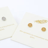 LOVE LUNAMEI-Inspiration Mandala Earrings in Gold or Silver