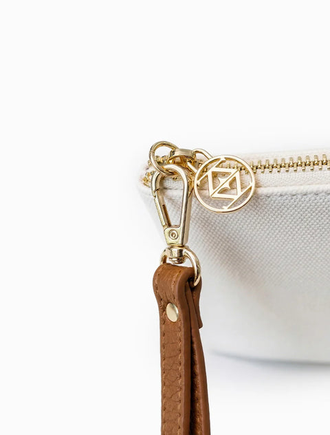 Mia Clutch White tan