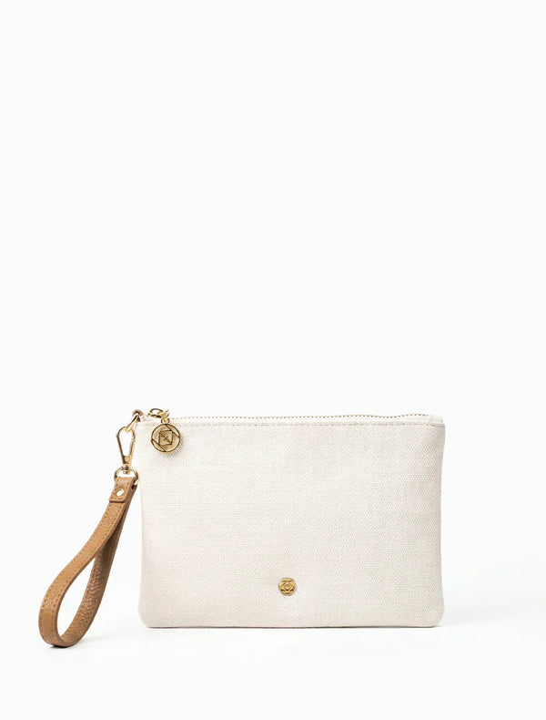 Mia Clutch White tan