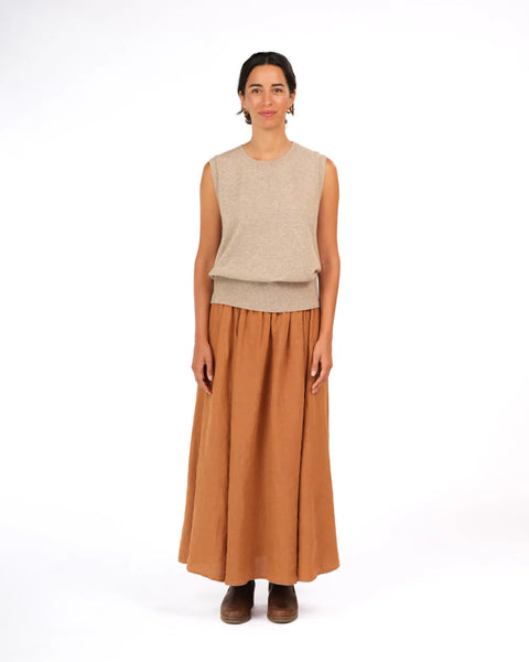 Lucie Linen Maxi Skirt
