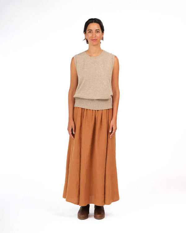 Lucie Linen Maxi Skirt