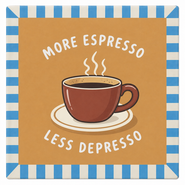 Espresso Ceramic Coaster Assorted