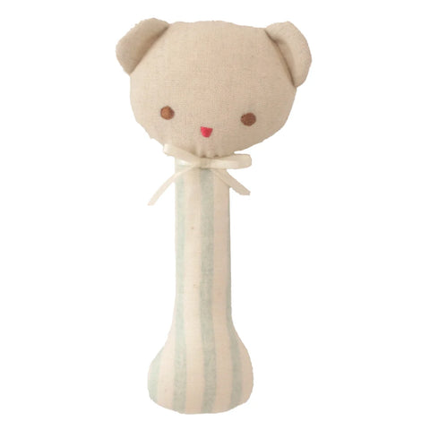 Ted Stick Rattle Sage Stripe