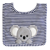 Baby Koala Bib Navy