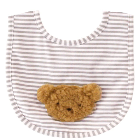 Alimrose -Sherpa Bear Bib Caramel