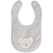 Alimrose -Sherpa Bear Bib Ivory