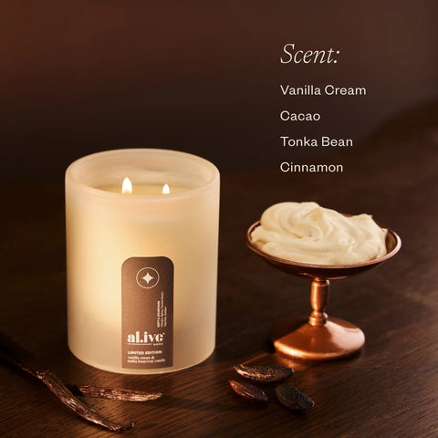 soy candle - vanilla cream and tonka bean