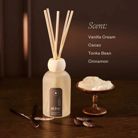 reed diffuser - vanilla cream and tonka bean