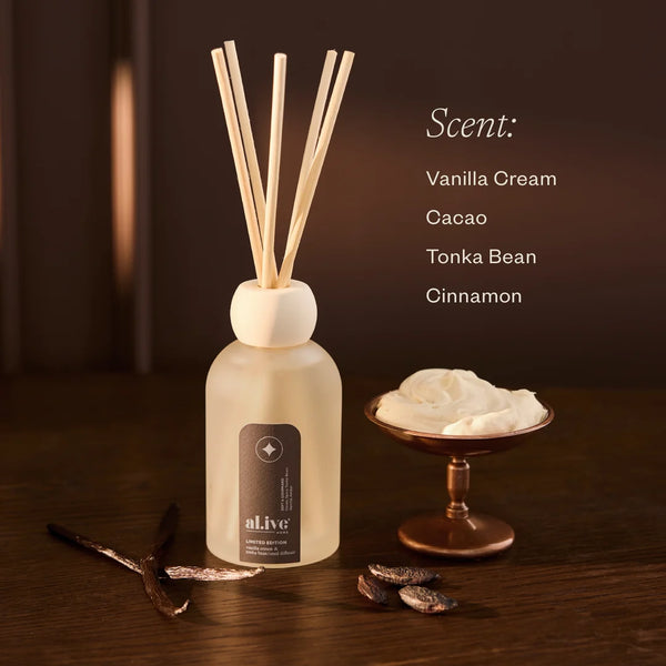 reed diffuser - vanilla cream and tonka bean