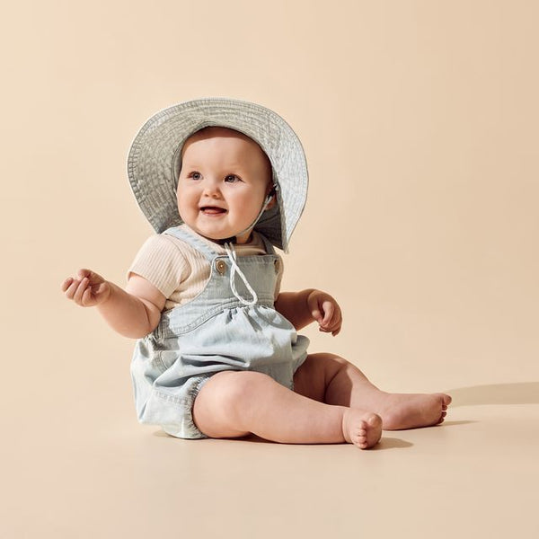 Ditsy Daisy Organic Denim Bodysuit