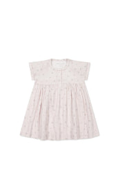 Jamie Kay-Organic Cotton Muslin Short Sleeve Dress - Meredith Violet