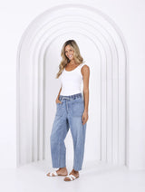 Leo Barrel Jeans Light Blue