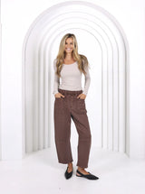 Leo Barrel Jeans Chocolate