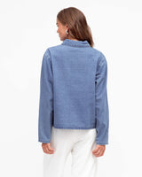 Paper Heart-FRONT TIE DENIM JACKET