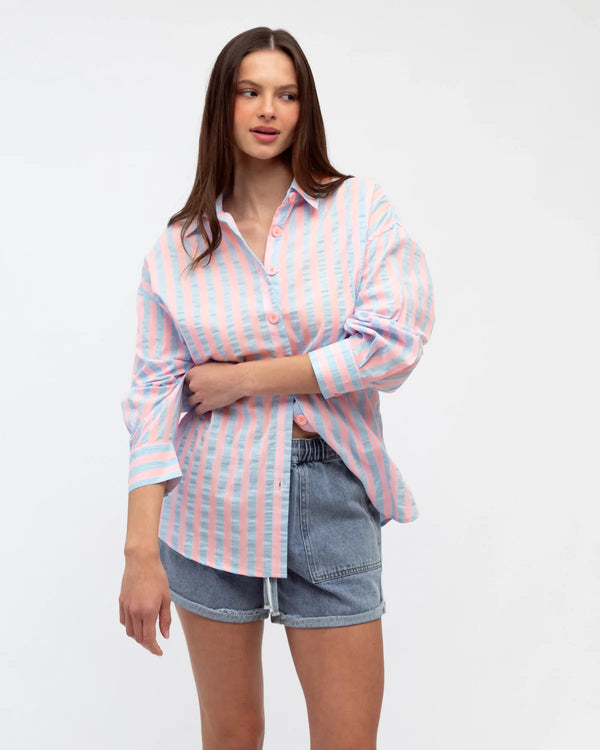 Renata Shirt Pink Blue