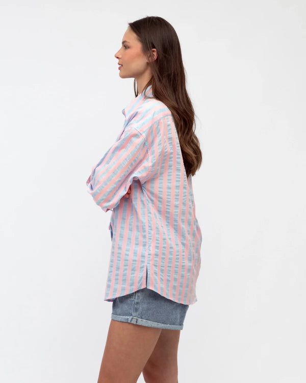 Renata Shirt Pink Blue
