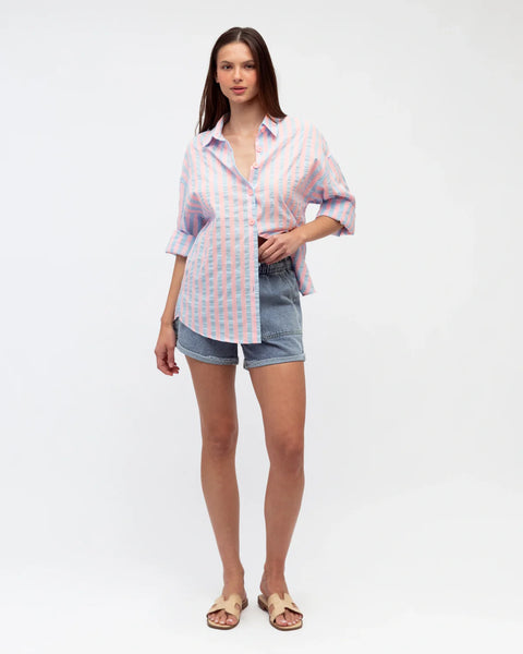 Renata Shirt Pink Blue