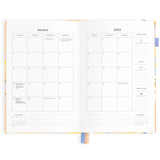 Fox & Fallow-2025 A5 Vertical Planner - Botanika Peach