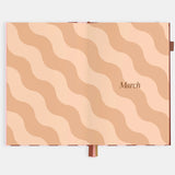2026 A5 Vertical Planner - Burgundy Stripe
