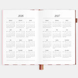 2026 A5 Vertical Planner - Burgundy Stripe
